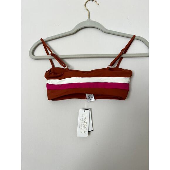 L*Space Anthropologie Striped Bikini Top NWT size small‎ - Picture 4 of 4